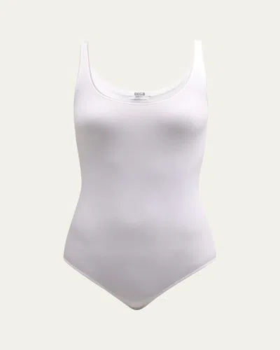 Wolford Jamaika Sleeveless Scoop-neck Bodysuit In White