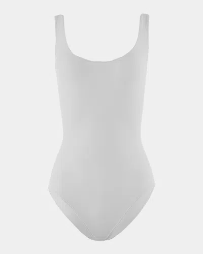 Wolford Jamaika Sleeveless Sculpting Bodysuit In White