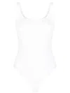 Wolford Jamaika Seamless Scoop-neck Tank Bodysuit In White