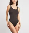 Wolford Jamaika String Bodysuit In Brown