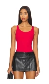 Wolford Jamaika String Bodysuit In Geranio