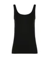 Wolford Jamaika Cotton-blend Tank Top In Black