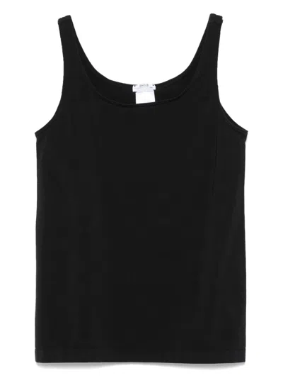 Wolford Cotton Blend Tank Top In Black