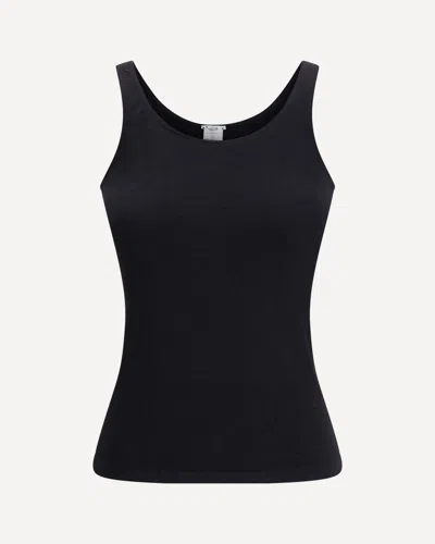 Wolford Cotton Blend Tank Top In Black