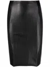 Wolford Jenna Faux Leather Midi Skirt