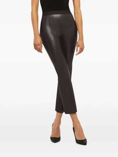 Wolford Jenna High Waist Ankle Length Trousers In Brown