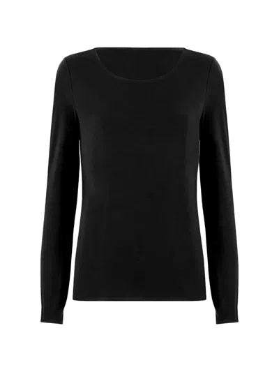 Wolford Jersey Long-sleeve T-shirt In Black