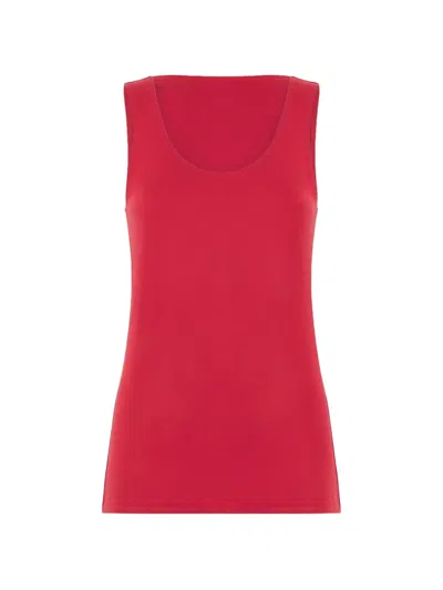 Wolford Jersey Sleeveless Top In Red