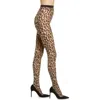 Wolford Josey Leopard Pattern Tights In Fairly Light/black