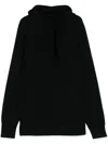 Wolford Knitted Drawstring Hoodie In Black