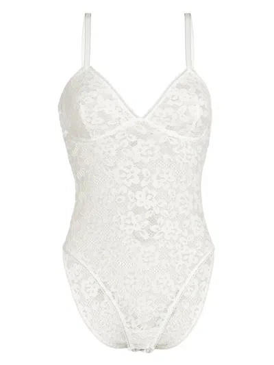 Wolford Lace Bodysuit In White