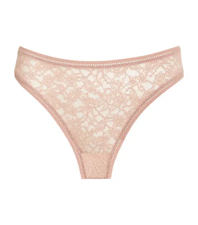 Wolford Lace Briefs In Pink