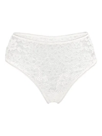 Wolford Lace Thong In White