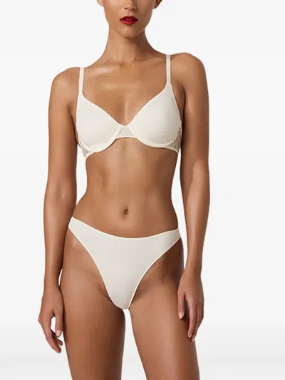 Wolford Lace-trim Contour Bra In Neutral