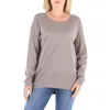 Wolford Ladies Dove Fine Wool-jersey Loose Fit Pullover In Gray