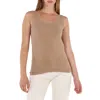Wolford Ladies Latte Jamaika Sleeveless Top In Nude