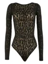 Wolford Leo Long-sleeve Bodysuit In Black