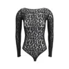 Wolford Leo String Body With Animalier Patterns In Black