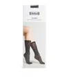 Wolford Leo Animal-patterned Matte Crew Socks In Brown