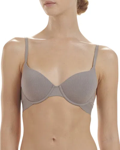Wolford Lightly Lined Demi Bra In Grey
