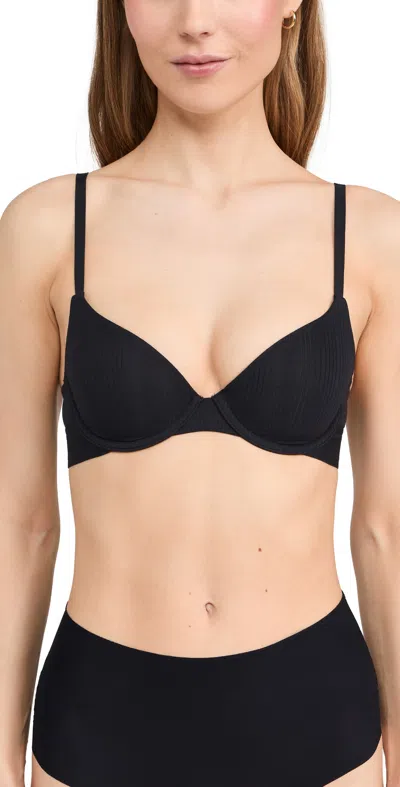WOLFORD LIGHTLY LINED DEMI BRA BLACK