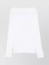 Wolford Lightweight Long Sleeve Top With Crew Neck In White