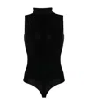 Wolford Sleeveless High-neck Bodysuit In Black