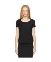 Wolford Logo Round-necked T-shirt In Black
