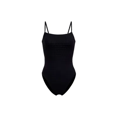 Wolford Logo Swim Beach Body In Black