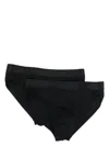 Wolford Logo Waistband Briefs - Set Of 2 In Black