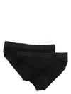 Wolford Logo Waistband Briefs - Set Of 2 In Black