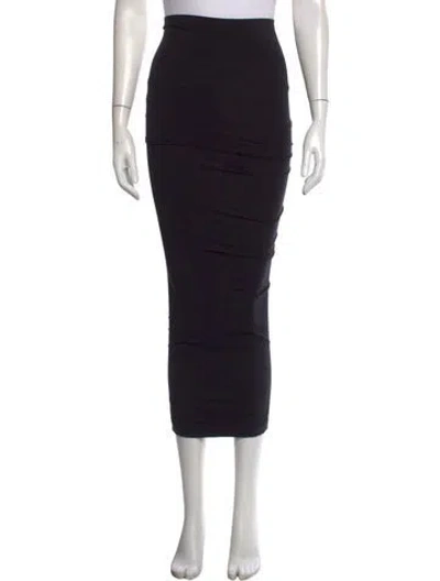 Pre-owned Wolford Long Skirt In Black