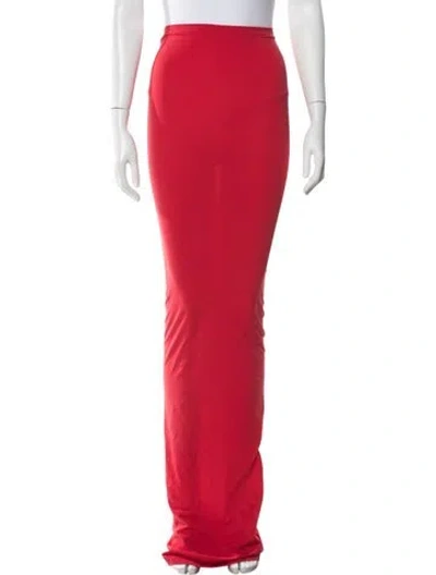 Pre-owned Wolford Long Skirt W/ Tags In Red