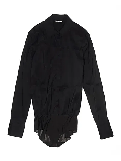 Pre-owned Wolford Long Sleeve Blouse In Black
