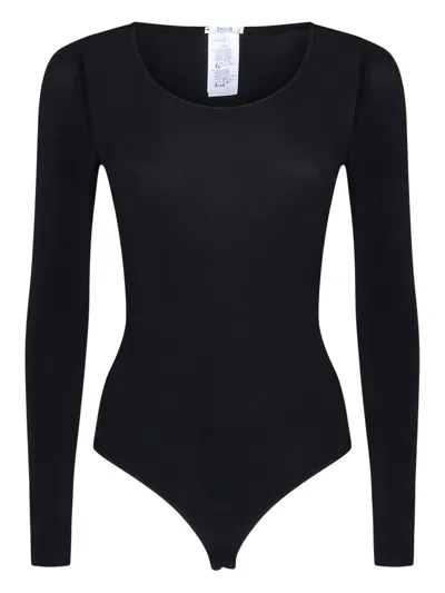 Wolford Long-sleeve Bodysuit In Black