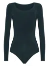 Wolford Long-sleeve Bodysuit In Blue