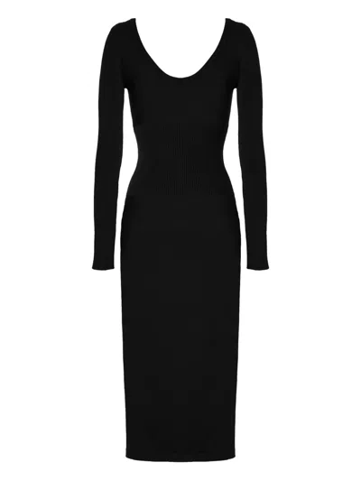Wolford Long-sleeve Luxe Merino Dress In Black