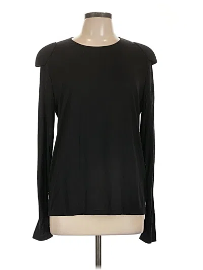 Pre-owned Wolford Long Sleeve Top Black Crew Neck Tops