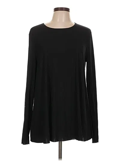 Pre-owned Wolford Long Sleeve Top Black Crew Neck Tops