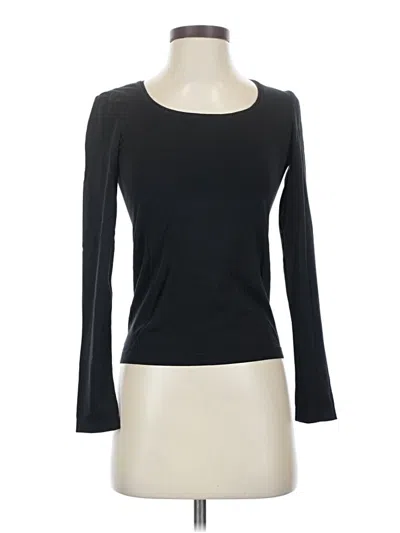 Pre-owned Wolford Long Sleeve T-shirt In Black