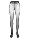 Wolford Sheer Luxe 9 High Waist Tights In Black