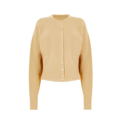 Wolford Luxe Merino Cardigan In Neutral