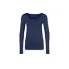 Wolford Luxe Pullover In Blue