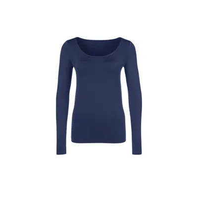 Wolford Luxe Pullover In Blue