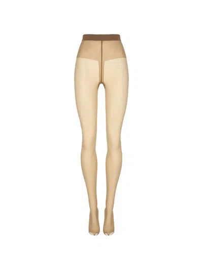 Wolford Luxury 9 Toeless Tights In Multi