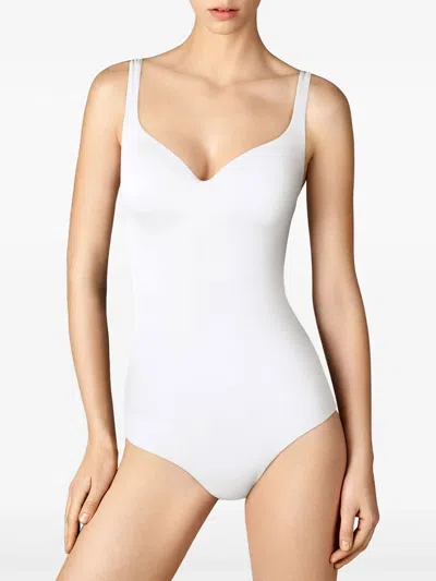 Wolford Jamaika Cotton-blend Bodysuit In White
