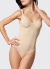 Wolford Mat De Luxe Forming Bodysuit In Powder