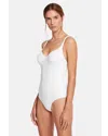 Wolford Womens White Mat De Luxe Forming Slim-fit Stretch-woven Body