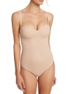 Wolford Mat De Luxe Forming String Bodysuit In Powder