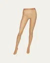 Wolford Satin Touch 20 Tights In Black/nude/black